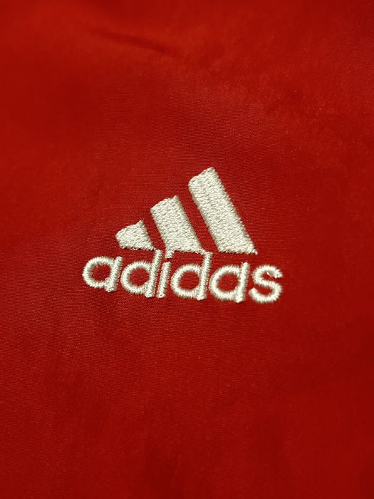 Original - Bluza de trening adidas rosie alba neagra de sport cu dungi