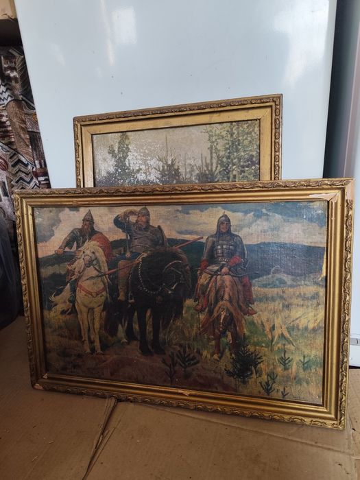 Продам картины Алёнушка и Три богатыря