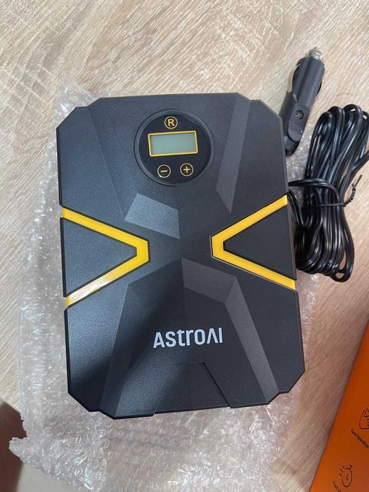 AstroAI Compresor de aer pentru mașină, 150 PSI, 12 V, afișaj digital, pompare și oprire automată, pentru mașini, biciclete, motociclete și mingi