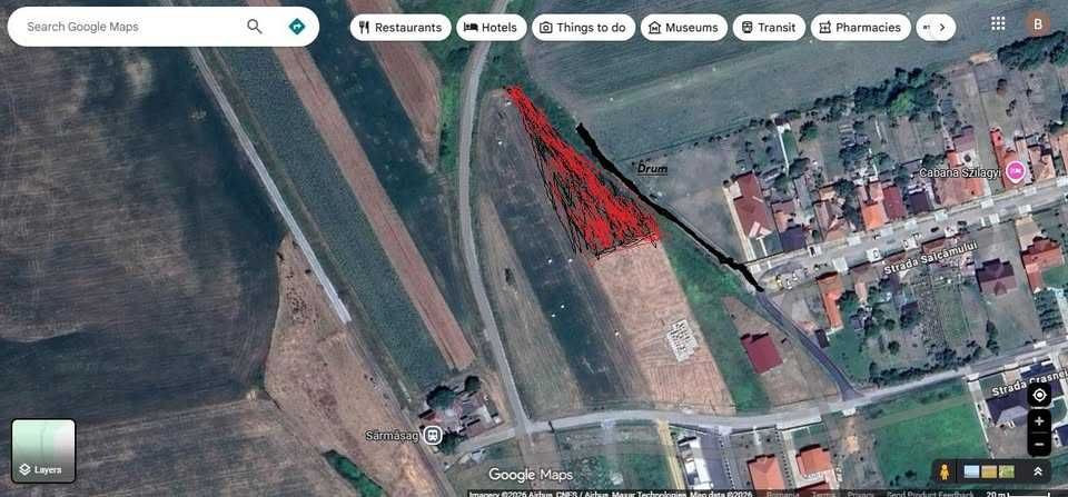 Teren 1500 mp intravilan comuna Sarmasag