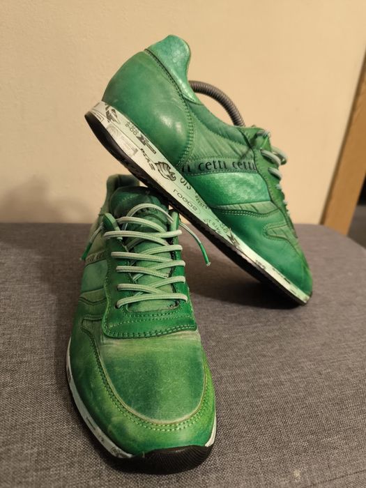 Adidasi Cetti green leather