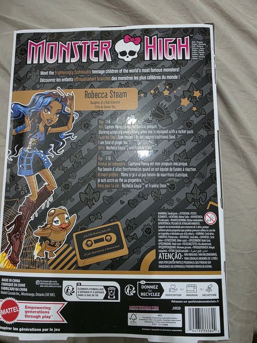 monster high ,Монстър хай кукла робека стейм