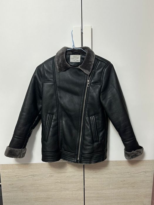 Кожанная куртка ZARA.