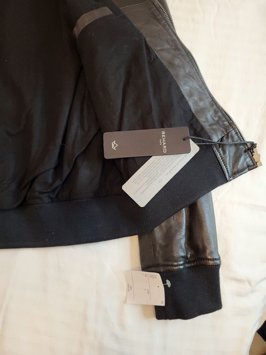 Geaca de piele neagra noua Rehard