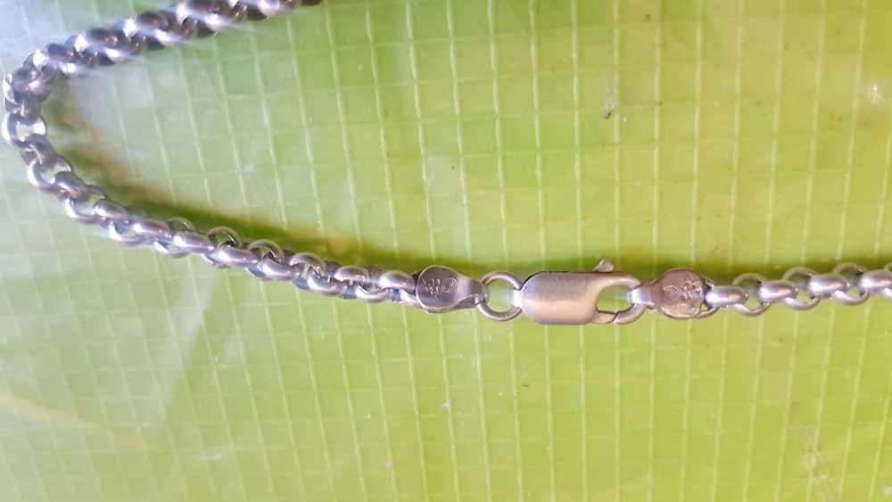 F391-Lant argint dama A19-925, Karfidis cca 13 grame, model frumos snur. Stare buna, GROS SI REZISTENT, lungime deschis 25 cm