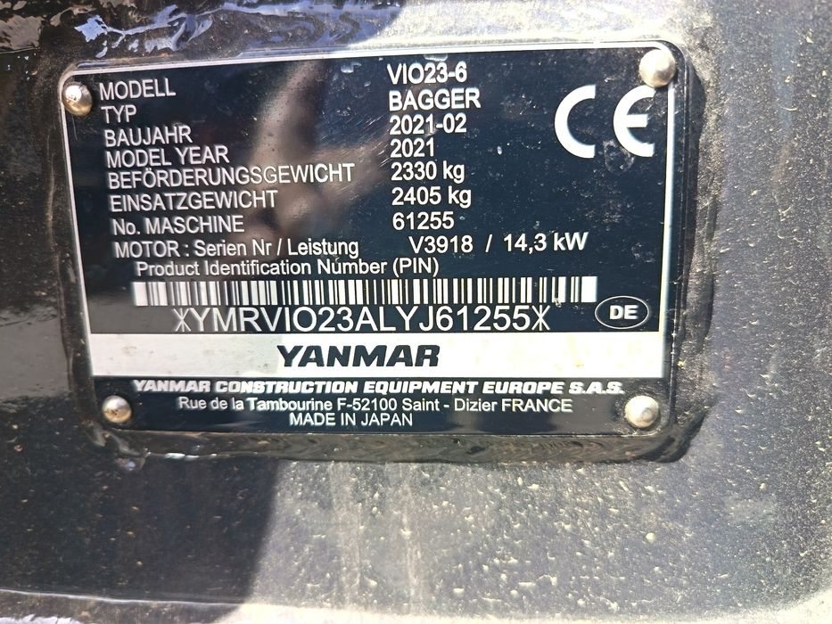 Execut lucrări cu excavator YANMAR 2.4 T an 2021