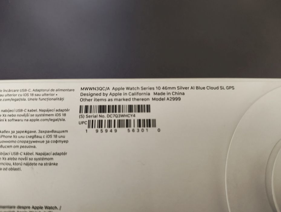 Apple Watch Seria 10 46mm ca nou