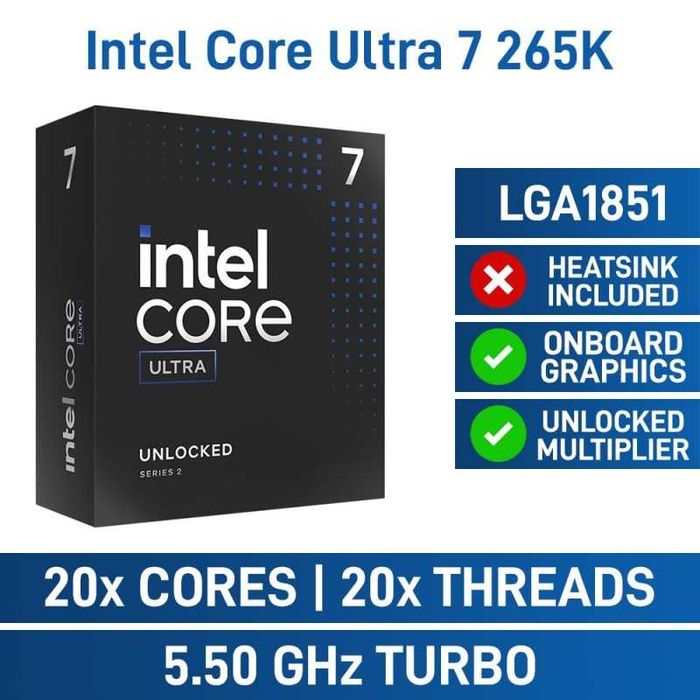 Intel® Core™ Ultra 7 Процессор Processor 265K BOX