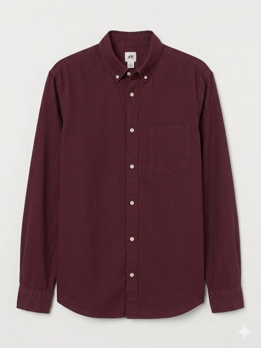 Мужская рубашка h&m размер М