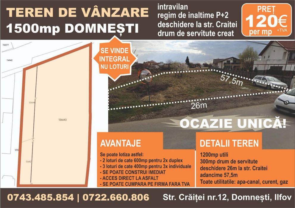 Teren Domnesti Ilfov