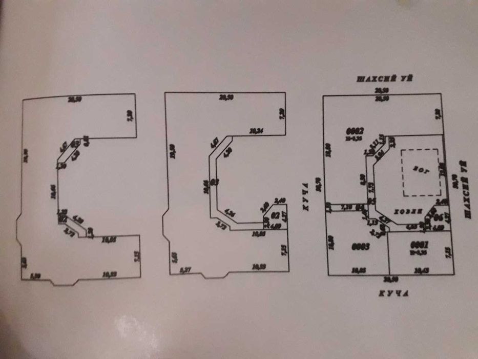 3 қаватли бино (уй, мехмонхона, хусусий боғча, мактаб, клиникага мос)
