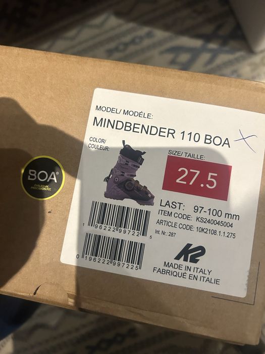 Clapari k2 mindbender 110 BOA 27.5