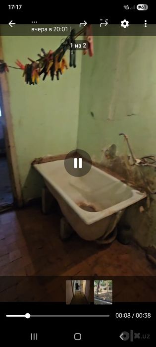 2/1/4 Юнус абад Сампи. Площадь 46м². Без ремонта. Зеркалка