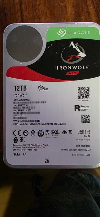 3 БРОЯ Seagate IronWolf 12TB (ST12000VN0008)