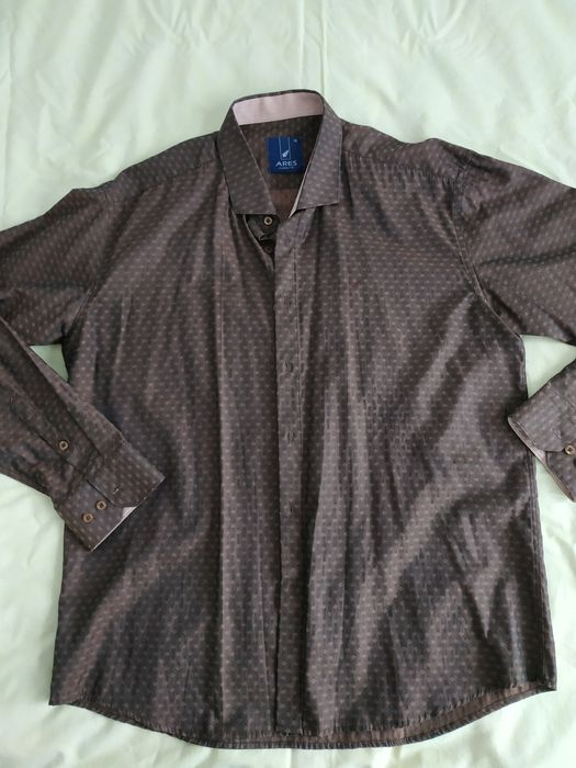 Cămașă bărbați 45, 46 noi și outlet alb, mov, albastru, maro, violet