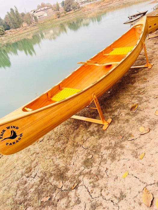 Авторское каноэ из сосновой рейки