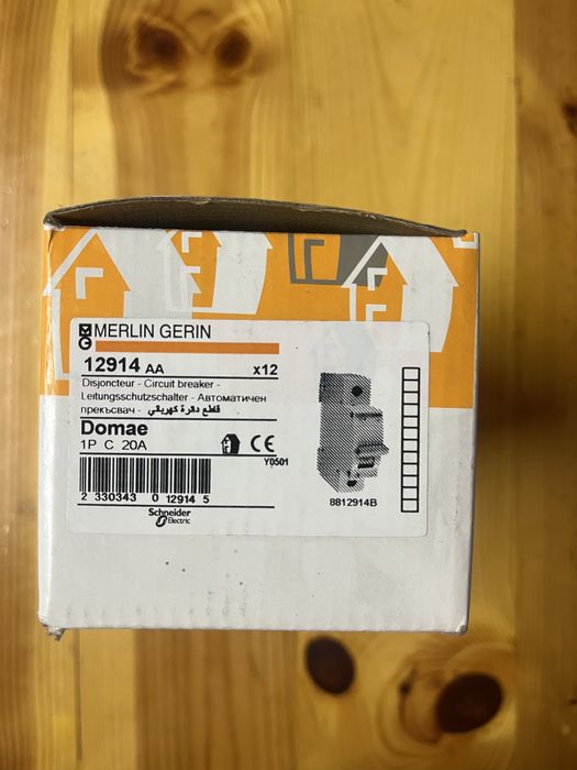 Автоматични предпазители Schneider Electric Merlin Gerin 6A, 10A, 16A, 20A