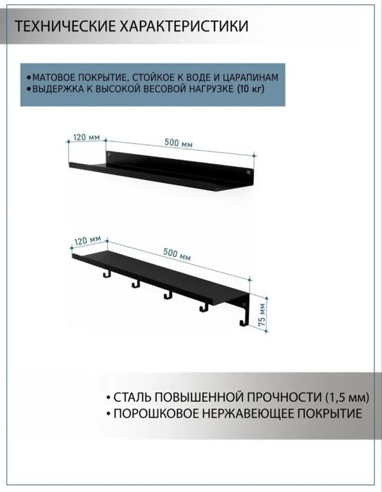 Металлические полки