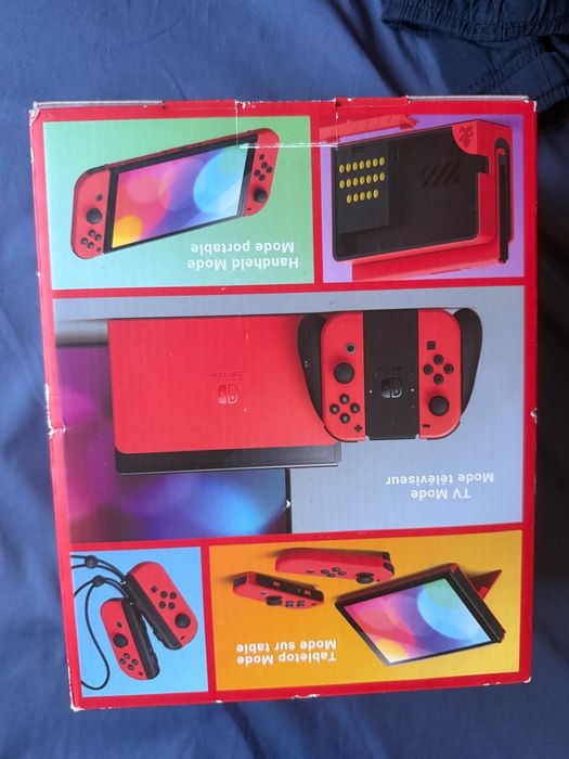 Nintendo Switch OLED – Mario Red Edition + 3 jocuri