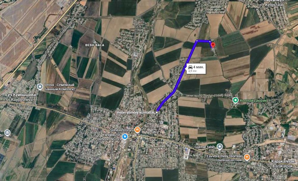 СРОЧНО, Янгибозор марказига жуда якин ер сотилади