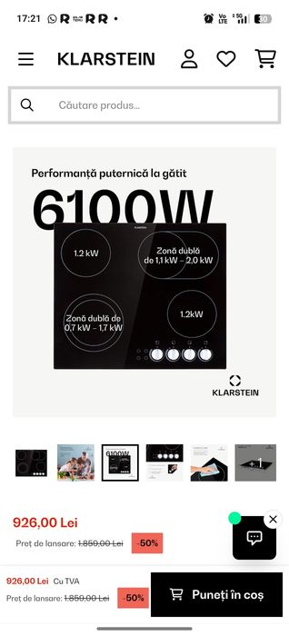 Klerstein plita vitreoceramica