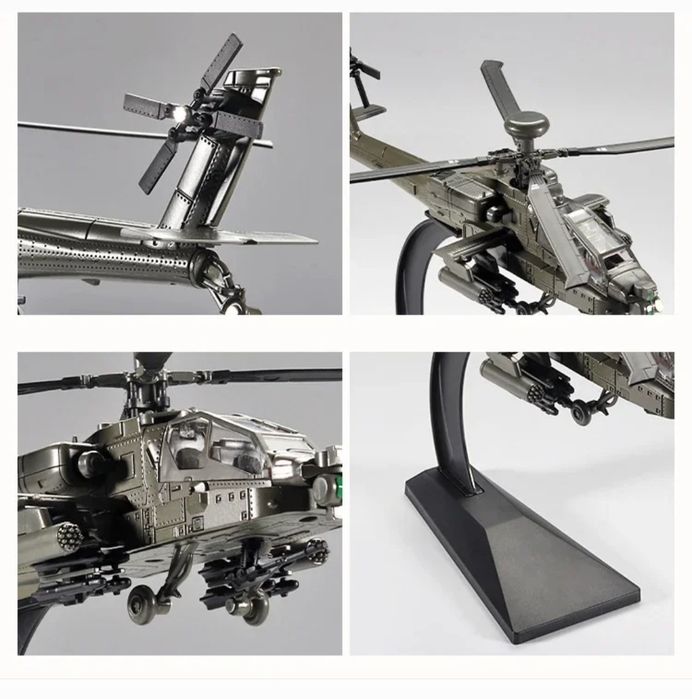 Macheta Elicopter Apache AH-64A 1/32 – Model din aliaj