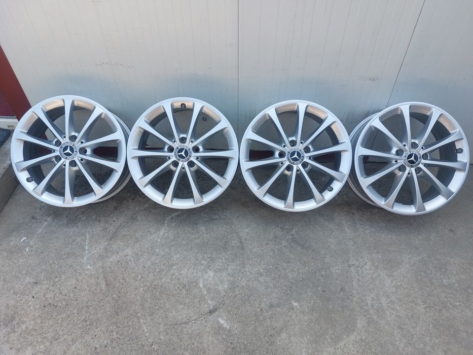 Set jante din aluminiu originale r17 / Mercedes Vw Audi Skoda Seat / 5x112 / cu senzori de presiune