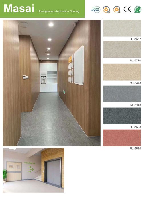 Линолеум гомогенный напольное покрытие для школ, офисов, клиник, Relle