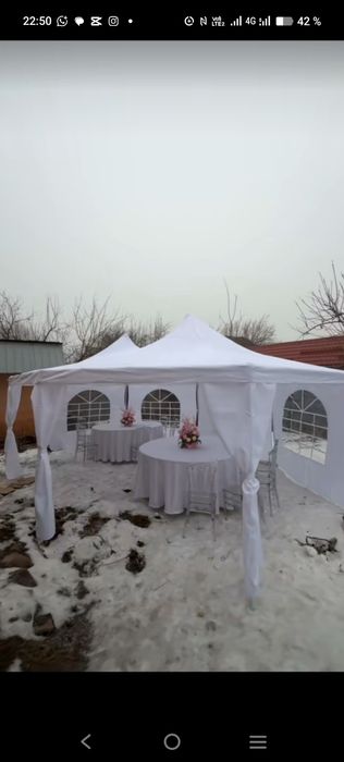 Прокат стол стулья шатер пасуда