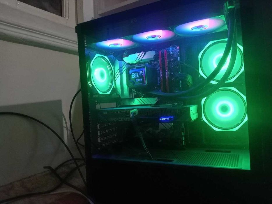 КУЧЛИ GAMING PC — ТЎЛИҚ КОМПЛЕКТ системник+монитор+клавиатура+мышка)