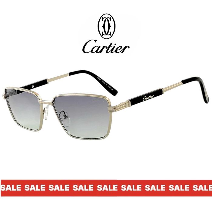 Cartier  ARC – ретро мъжки слънчеви очила 2026 с извита форма