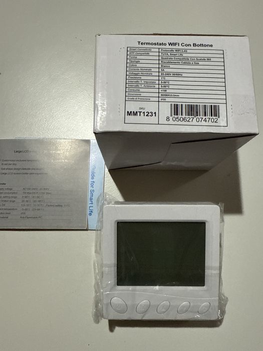 Termostat Wifi Smart MeanWell MMT1231 Tuya centrala,boiler,pardoseala