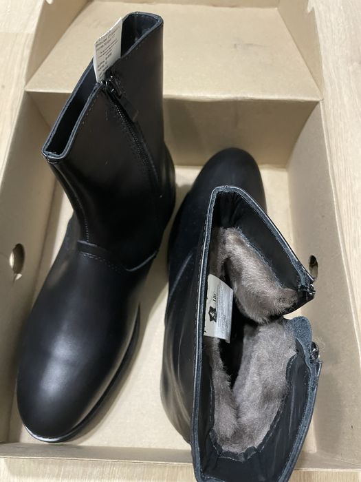 Сапоги зимние кожа