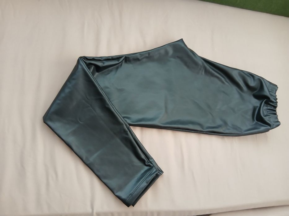 Черен кожен панталон