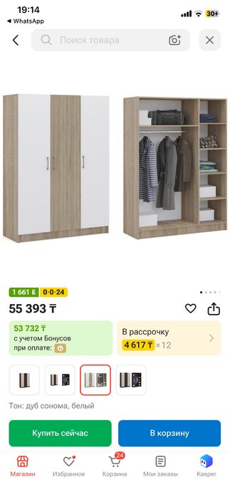 Распашной шкаф 3