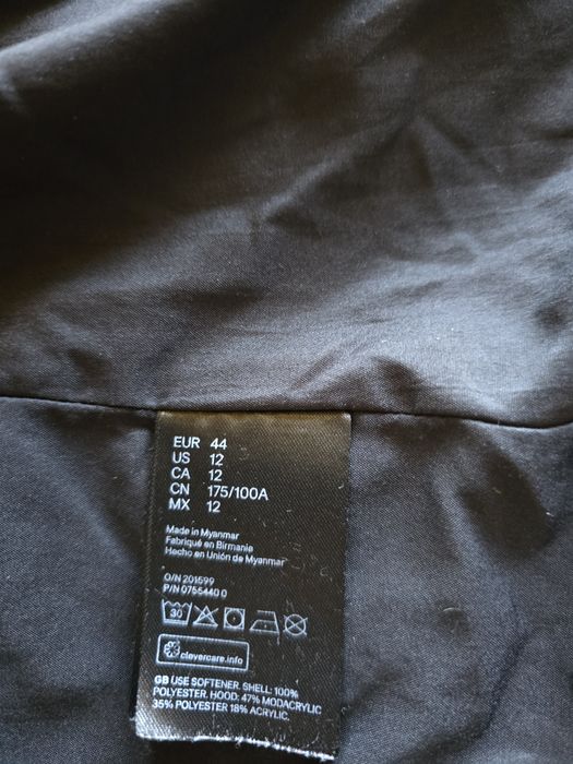 Geacă"H&M" groasă femei 44