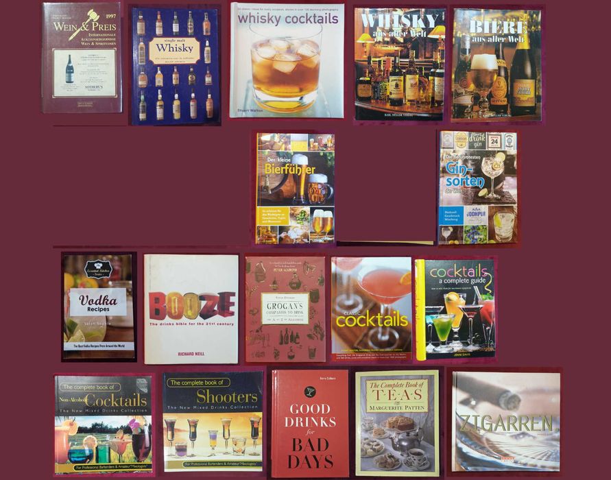Вино, бира, уиски, алкохол, коктейли, пури - 17 книги