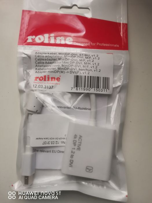 Adaptor roline mini display port 4k - dvi