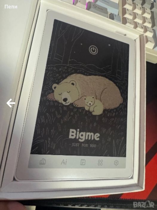 Цветен четец за електронни книги Bigme B6 Color  4gb ram 64gb  с подарък  калъф