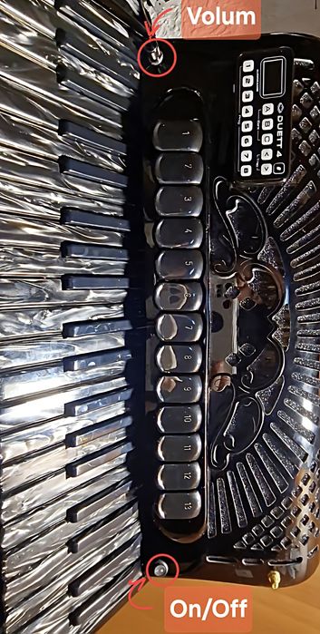 Sistem MIDI Juzisound pentru acordeon