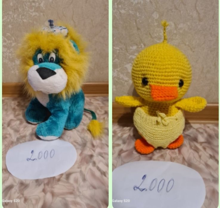 Игрушки мягкие б/у