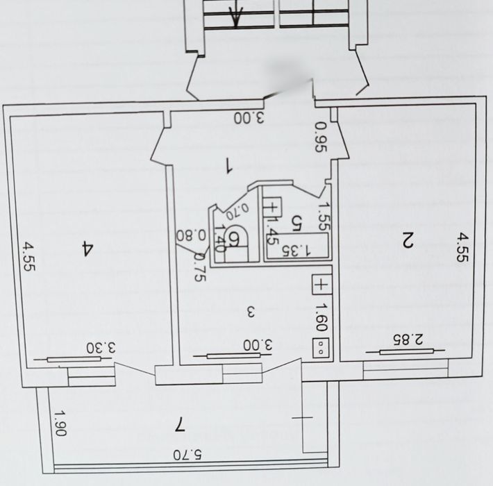 Юнусабад 4, 2/3/4 КиРпИч Неторец Балкон 6 на 2 РаЗдЕлЬнАя