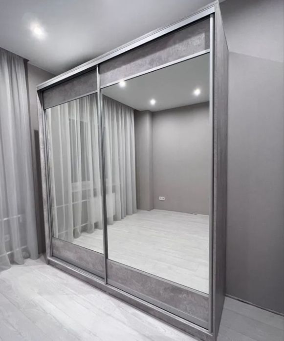 Шкаф купе серый