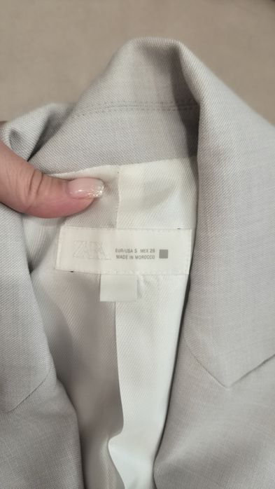 Сако Zara, цвят сив, размер S
