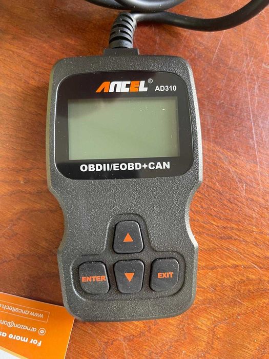 Tester ANCEL AD310 OBD2 pentru mașini, cititor coduri de eroare OBD-II, pentru toate vehiculele fabricate începând cu 1996 și mai noi (negru)