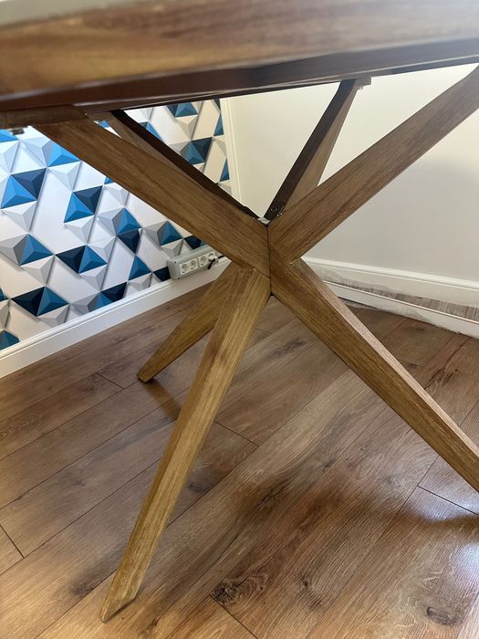 Masa dining rotundă de exterior