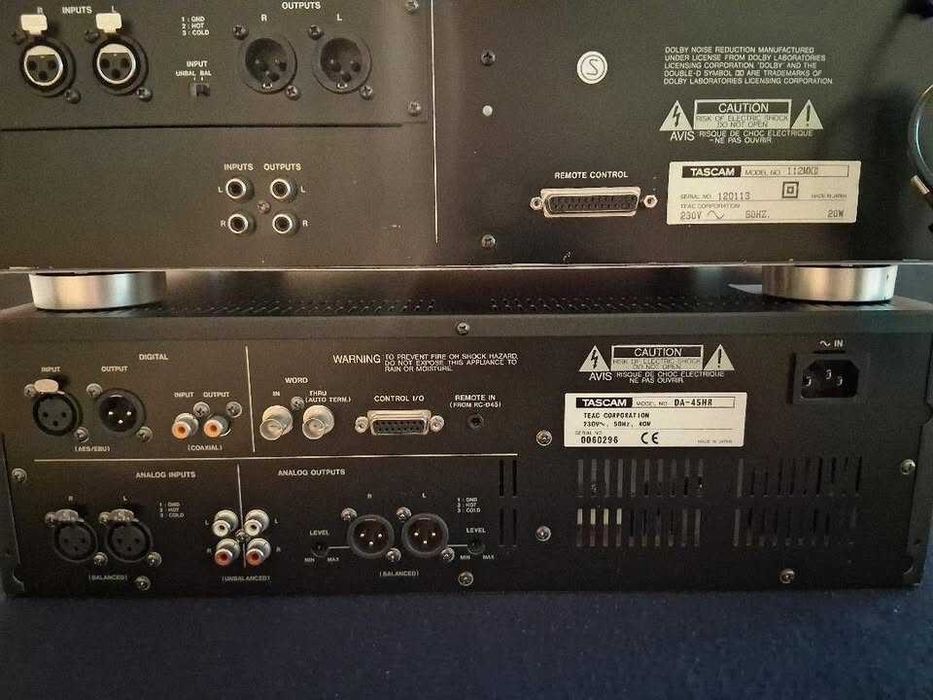 Linie Studio TASCAM Professional: Casetofon Deck 112 MKII & DAT Recorder DA-45HR 24-Bit