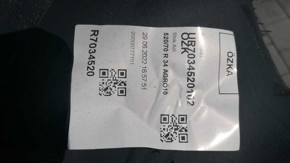 Anvelopa agricola Ozka, 520/70 R34, AGRO10
