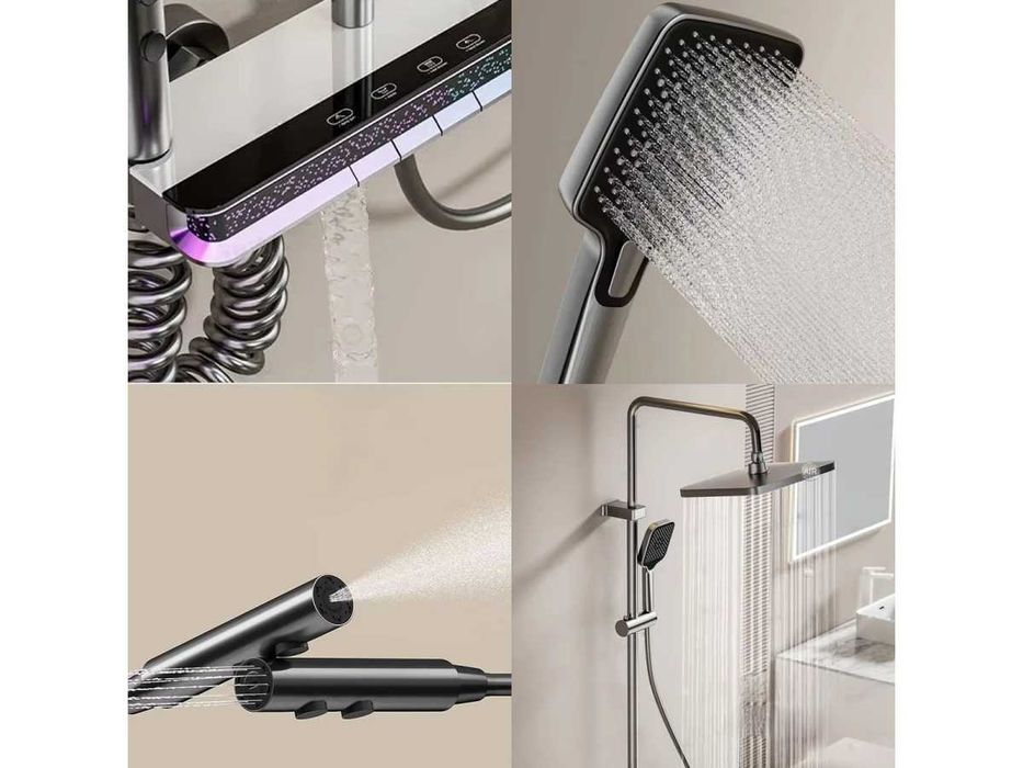Sistem de duș de lux cu amestecător design elegant și funcționalitate