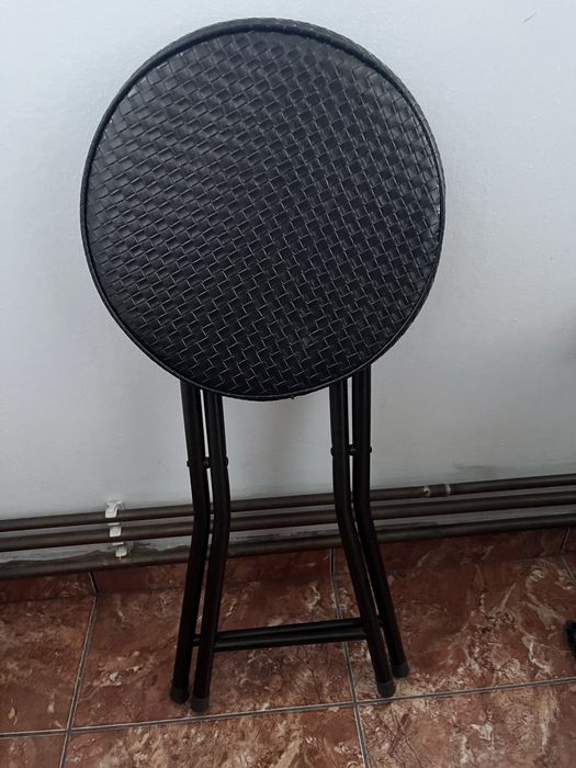 Scaun pliabil metalic perna vinil
